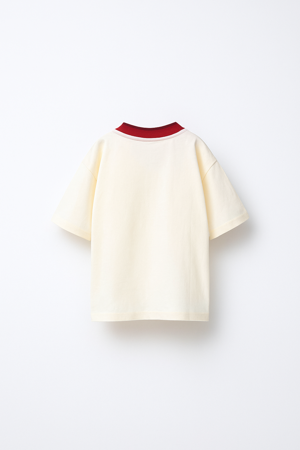 Kids Pitch & Thread Sports Graphic T-Shirt – Cream & Maroon