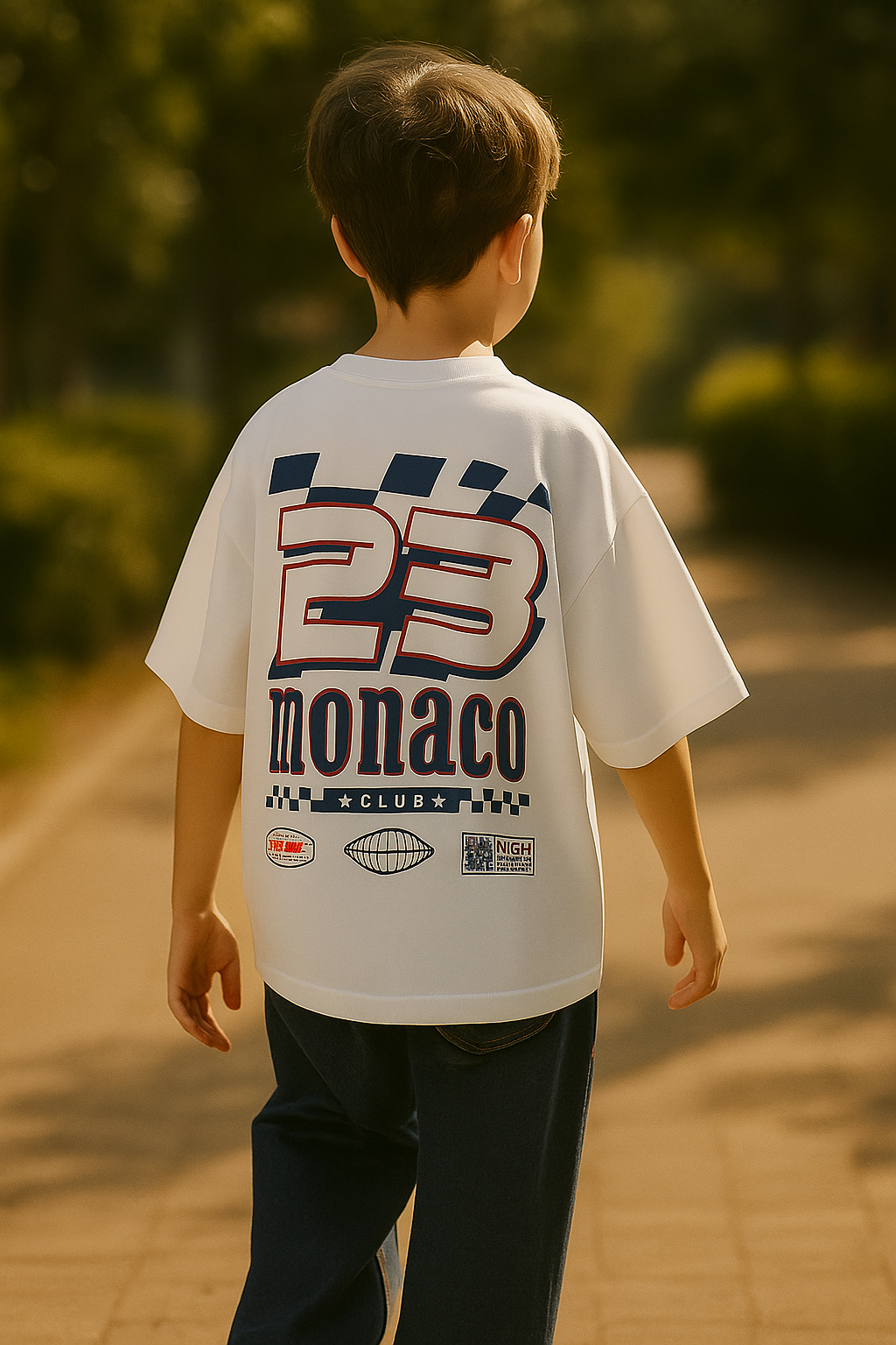 Monaco Racing Club “23” Graphic Tee – White