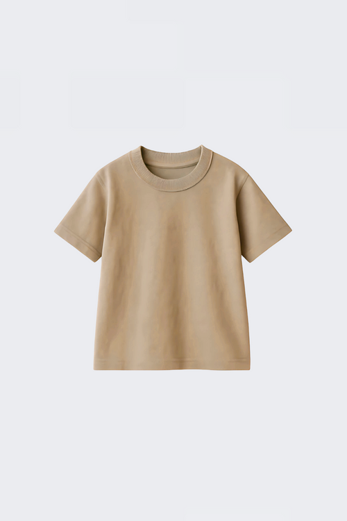 Exclusive #001 Oversized  T-Shirt – Sand Beige